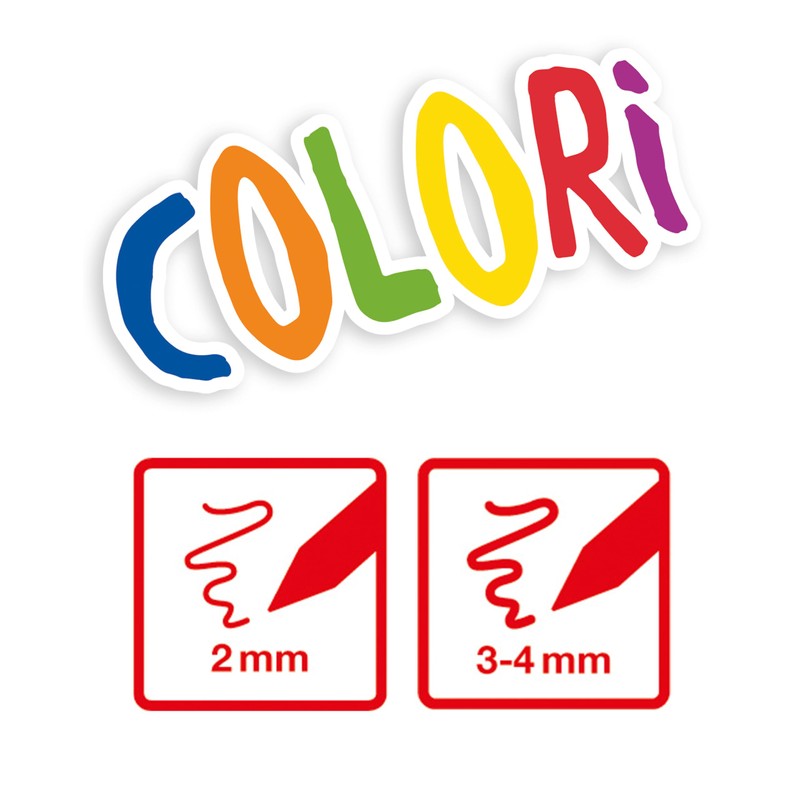 Eberhard Faber Colori 550030 Felt Tip Pens Set, 30 Colouring