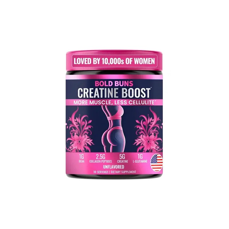 Bold Buns Creatina Mujeres Suplemento De Construcción Gluteo Sin Sabor