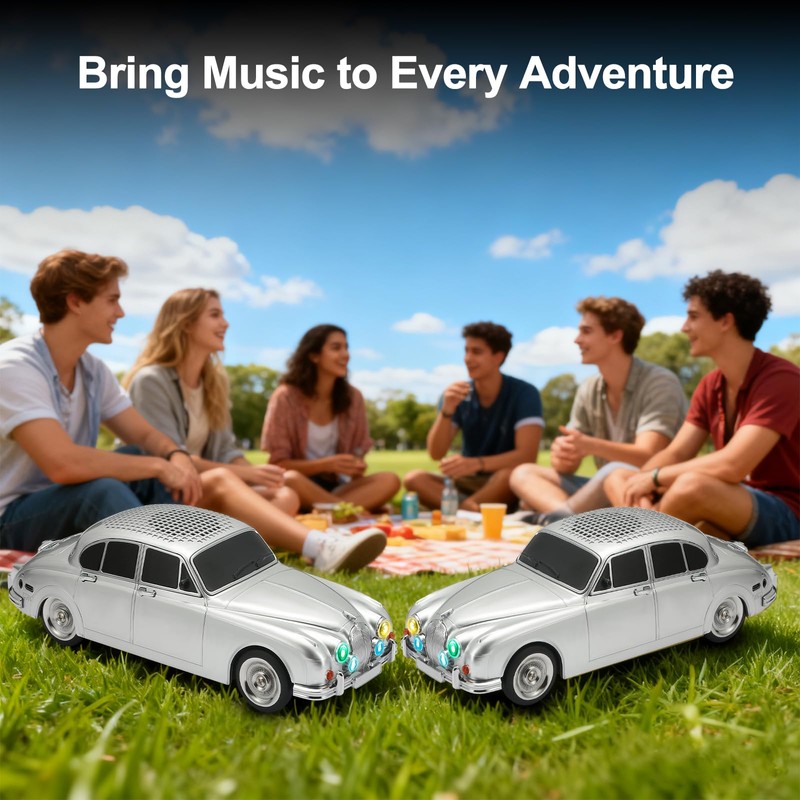 WSTER WS-596 Retro Sedan Bluetooth Car Replica Speaker – Portable