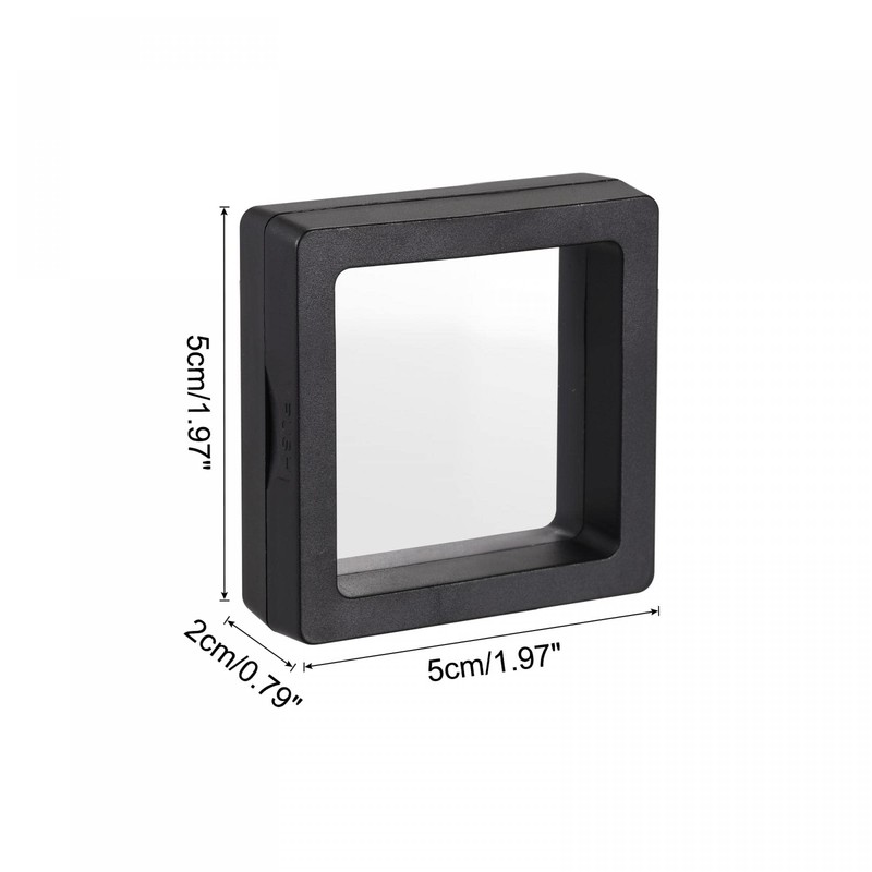 sourcing map Floating Thin Film Display Box, ABS Frame Case