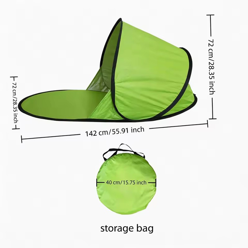 Pop-Up Beach Tent with UV Protection, Instant Automatic Beach Sun