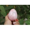 Jet Natural Rose Quartz Gemstone Egg 45-50 mm Hand Carved