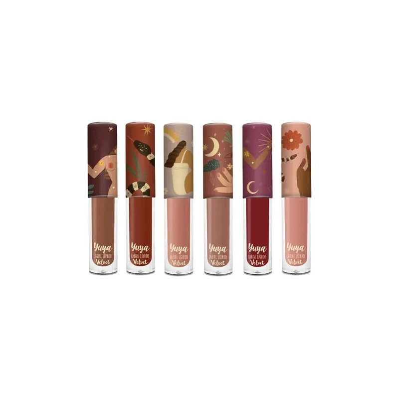 Yuya Set 6 Labiales Velvet Mini - Edición Limitada