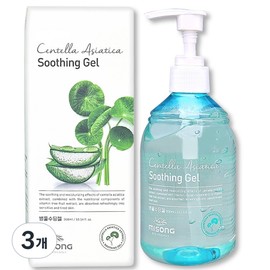 Centella asiatica extract + aloe vera skin soothing Centella asiatica soothing gel, 3 pieces, 300ml / 병풀 추출물+알로에베라 피부 진정 병풀 수딩젤, 3개, 300ml