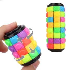 BananMelonBM Rotate and Slide Puzzle, Finger Spinner Puzzle, Fidget Toys, Decompression Toy, 8 Colors,7 Layers, Educational Sensory Toy for Kids Adults (8 Colors X (4 Layers + 8 Layers))