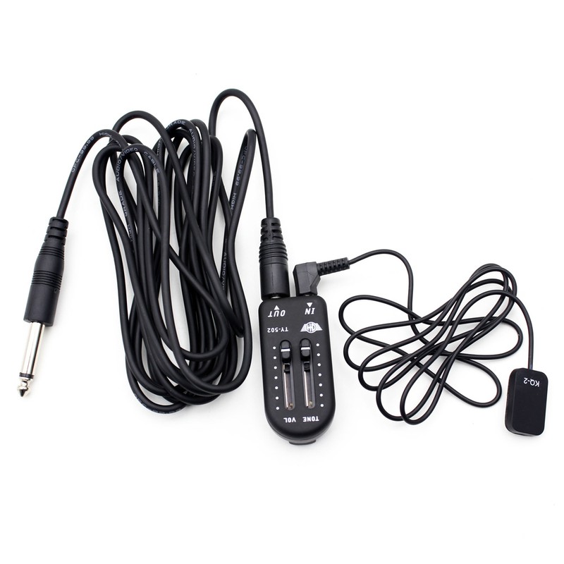 KQ-2 Piezo Contact Pickup Transducer with Volume Controller Tuner Audio