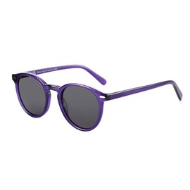 ZENOTTIC Polarized Sunglasses Women Round: Trendy Sun Glasses for Ladies - Retro Classic Shades UV400 Protection for Men Purple