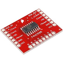 Shift Register Breakout, 74HC595 | Leisure/Christmas, 1 Piece - BOB-10680