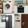 sourcing map Dishwasher Magnet Clean Dirty Sign Oval Magnetic Dishwasher