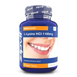 L-Lysine 1100mg, 90 Vegan Tablets. 1 Per Day. 3 Months Supply. Vegetarian Society Approved.