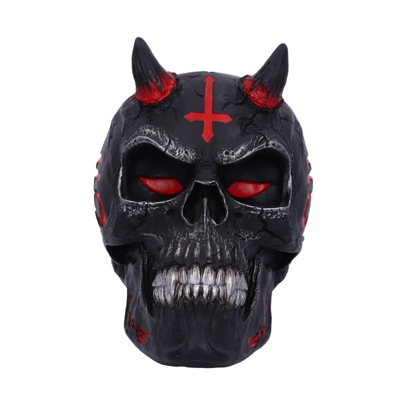 Nemesis Now James Ryman - Calavera Infernal, Negro, 20 cm
