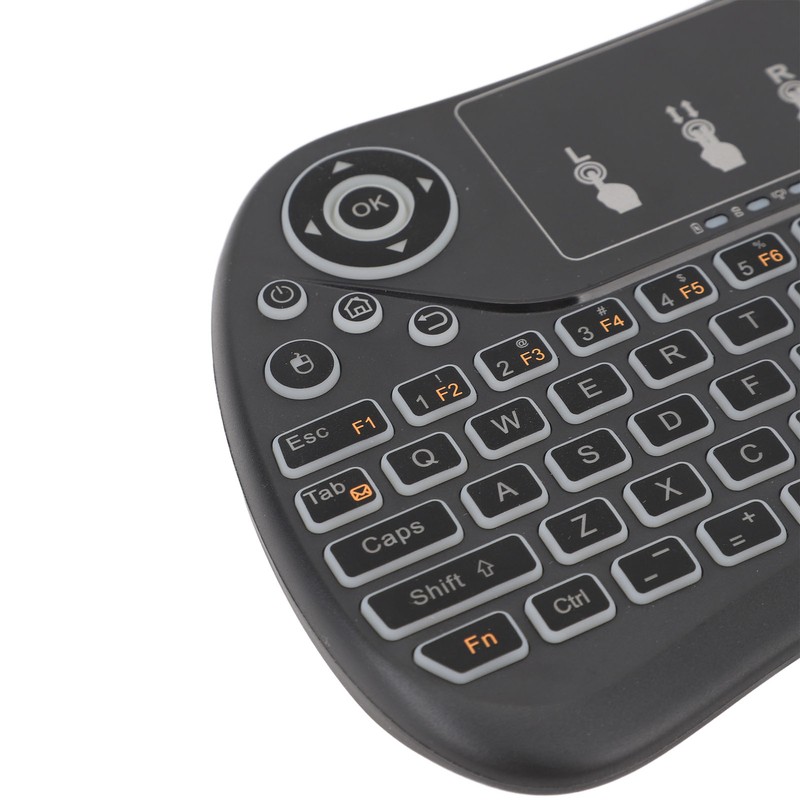 Mini Wireless Keyboard Touchpad Combo ABS Rechargeable Portable Remote Control
