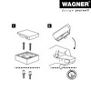 WAGNER Designer Floor & Wall Door Stopper Screw or Glue