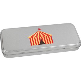 Azeeda 'Circus Tent' Metal Hinged Stationery Tin/Storage Box (TT00246241)