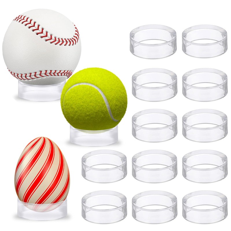 Hipiwe 12Pcs Sphere Hoder Stand Clear Sphere Display Stand Holder