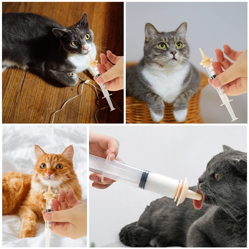 シリンジ 乳首 プラスチック 針なし ペット用シリンジ 猫 子犬 給餌 給水 ミルク