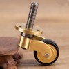 Solid Brass Castors Antique Style Movable Old Style Load Capacity