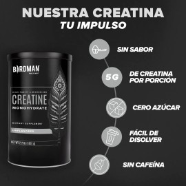 Birdman Creatina Monohidratada 90 Servicios Micronizada