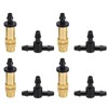 30Pcs Adjustable Copper Atomizing Nozzles with Tee Connectors Garden Cooling