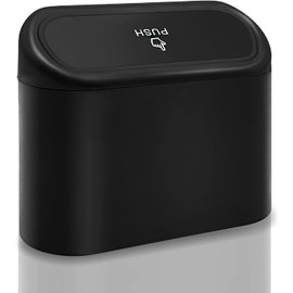 Haotao Car Trash Can, Small Trash Can, Hanging, Dust Box, Rear Seat Passenger Seat Storage Case, No Trinket Storage, Compact, Waterproof, ABS Resin, Multifunctional, Side Pocket