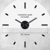 Presentime & Co Large Frameless DIY Wall Clock for Modern