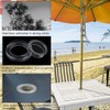 2 Inch 2 Set Silicon Patio Table Umbrella Hole Ring