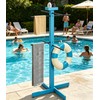Usluole Pool Towel Rack Outdoor for Spa,Beach,Hot Tub, 4 Adjustable