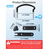 4Pack Roof Box U-Bolt Clamps, Glazeal Roof Box Rack Clamps