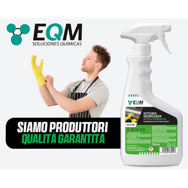 EQM - ECO-100 - Sgrassatore Concentrato per Cucina - 750