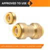 10-Pack HeSun Pushfit 90 Degree Elbow, 1/2"x1/2" Push to Connect