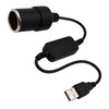 USB A Male to 12V Car Cigarette Lighter Socket Female