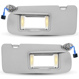 QAGGUM Sun Visor Fit for Honda CRV 2017 2018 2019 2020 2021 2022, Sunshade Replace 83280TLAA12ZB 83230TLAA12ZB Left Driver Right Passenger Side Gray