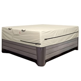 Porch Shield 600D Waterproof and Fade Resistant Outdoor Hot Tub Cover 95 x 95 inch fit 94 x 94 or 93 x 93 or 92 x 92 Square SPA Cover Protector