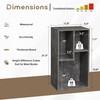 VECELO 3-Cube Open Bookcase, Small Bookshelf with Height Difference Shelves