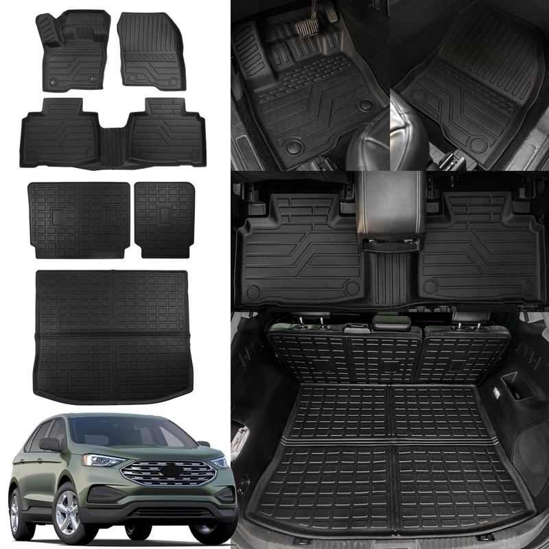 Rongtaod Cargo Mat Compatible with 2015-2024 Ford Edge 5-Seater (Not