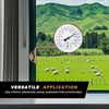 6 Inch Brass Outdoor Thermometer, Outdoor Temperature Gauge with Humidity,
