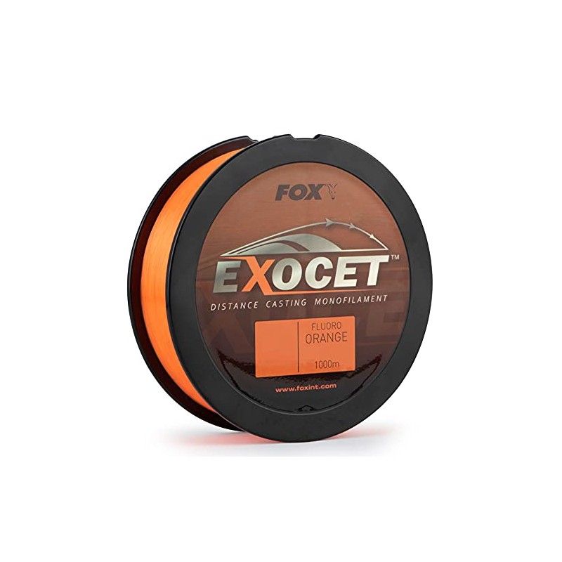 FOX Exocet Distance Casting Fluoro Orange Mono Line 1000m -