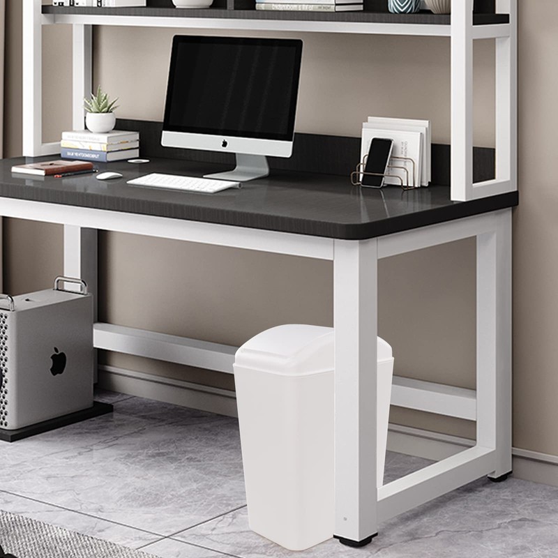 Sosody 20L Plastic Swing Top Garbage Bin, Swing Lid Waste