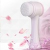 Dual fine bristle silicone face wash brush / 듀얼 미세모 실리콘 세안 브러쉬