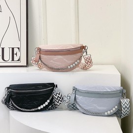 Ausion Leather Fanny Pack for Women Fashionable Belt Bag Waterproof Bip Bum Bags for Running Hiking Fits All Phones