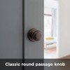 Kwikset 92001-574 Cove Passage Hall/Closet Knob in Venetian Bronze
