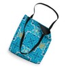 Blue tiles,Mediterranean pattern Tote Bag