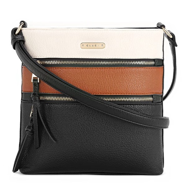 CLUCI Crossbody Purses for Women, Medium Size Zipper Pocket Adjustable Strap, Soft Leather Women's Shoulder Handbags