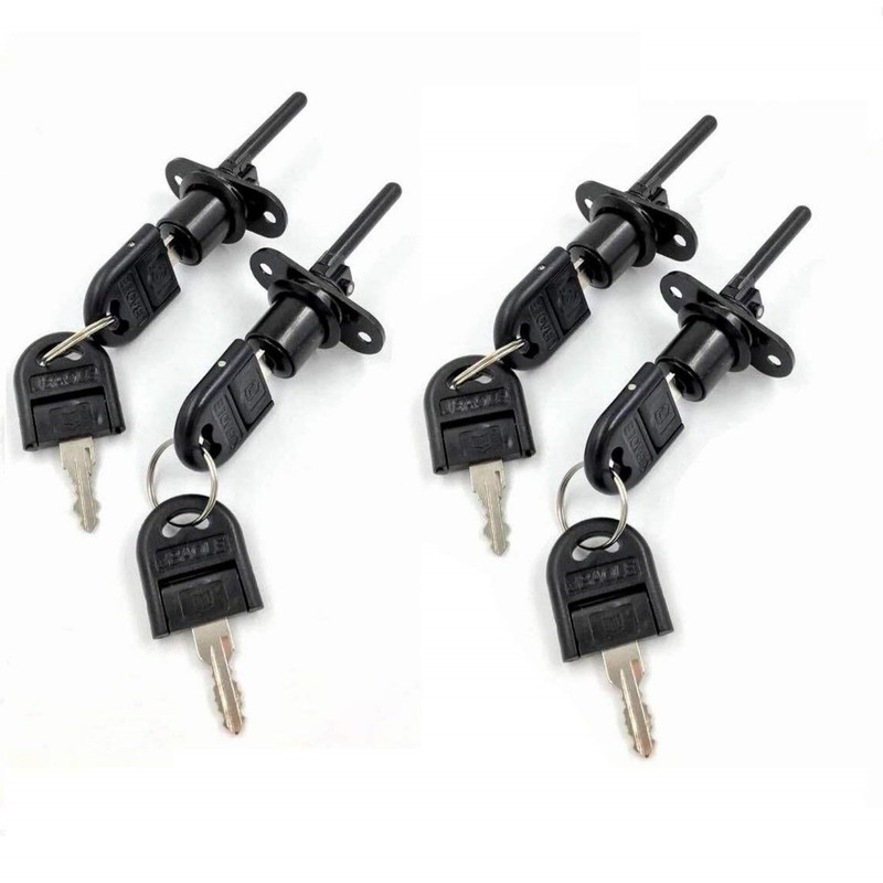 TBWHL 4 Pcs - Zinc Alloy Drawer Lock with Keys,