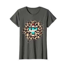 Funny Leopard Cactus Serape Cactus print Vintage Bleached T-Shirt