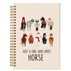 bitCNY Just a Girl Who Loves Horses Notebook – Cute