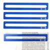BOXOB 4pcs Mahjong Line Finder, Good Luck Mahjong Card Guide
