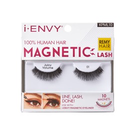 i•ENVY Magnetic Human Hair Lashes Double Strength Reusable Lashes Easy To Apply, Everyday Wearable False Eyelashes