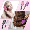 Patelai 4 Cepillos Desenredantes para Masaje de Cabello Cepillos Curvados