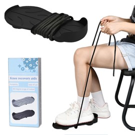 Knee Glider for Knee Replacement, Leg Exerciser and Rehabilitation Device for Knee and Hip Replacement, ACL or PCL Surgery and Stroke - for Leg Exercise (Black)